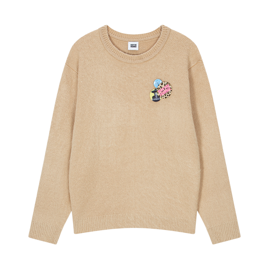 HF25CKN003BE HIGHTIDE FRANKIE Frankie 3 Pins Round Knit Beige