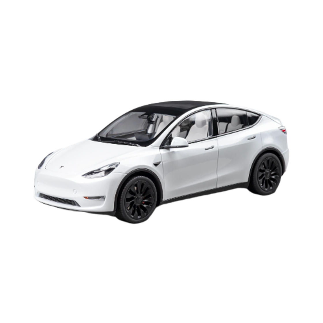 - Tesla 1:18 Model Y Diecast Pearl White Multi-Coat