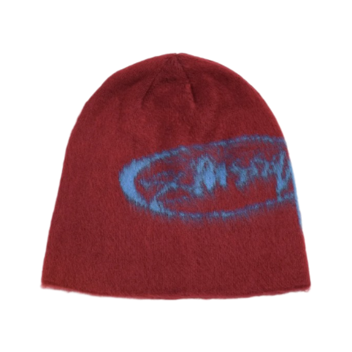 스투시 스컬캡 브러쉬드 오발 스탁 비니 와인