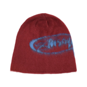Stussy Skullcap Brushed Oval Stock Beanie Wine