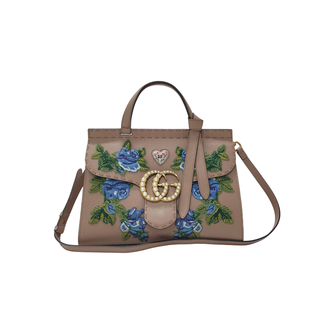 ITPU3MURJFD4 Gucci Beige Limited Edition Marmont Top Handle and Shoulder Bag