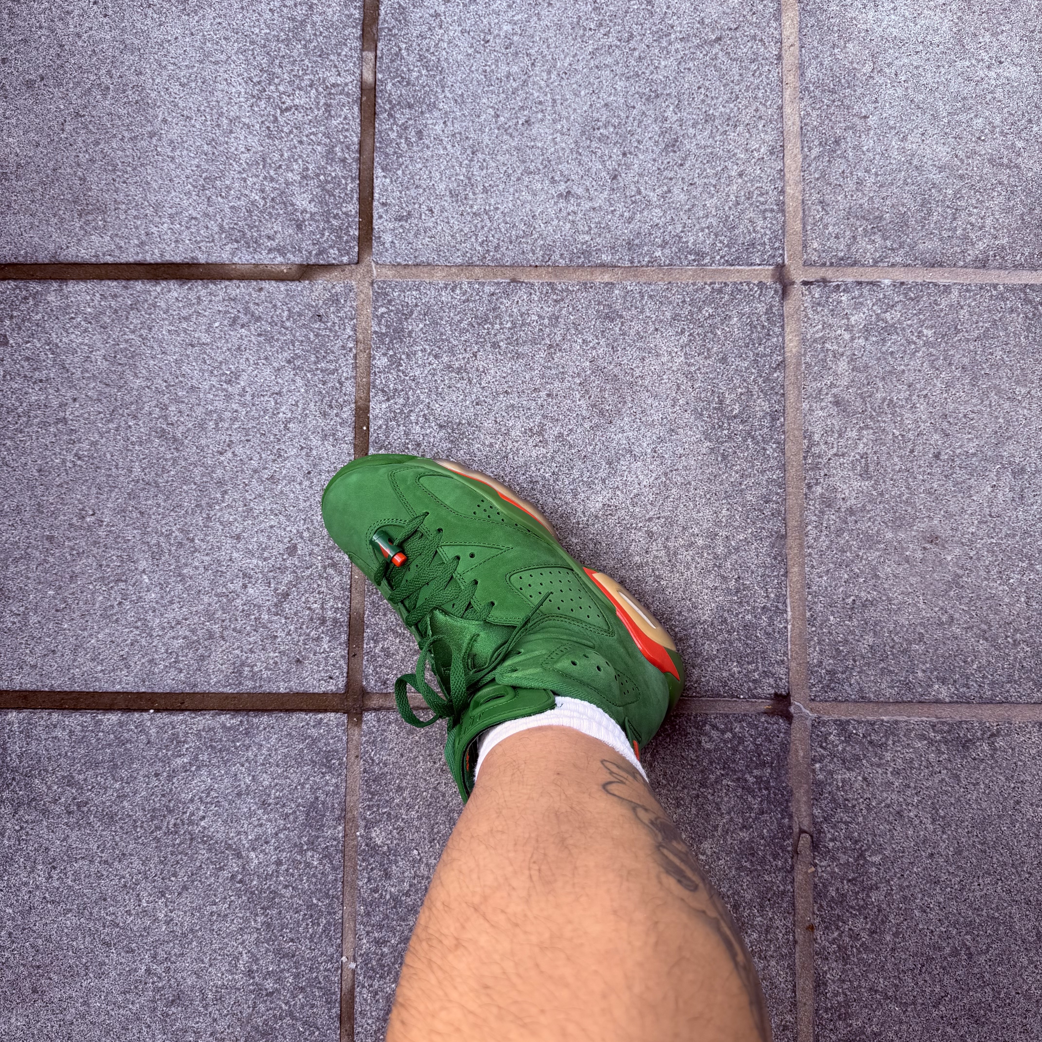 Jordan 6 Retro Gatorade Green 착용 스타일