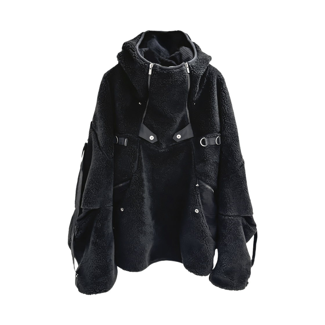 코드 어템트 펑셔널 플리스-오버 블랙(Cord Attempt Functional Fleece-Over Black)