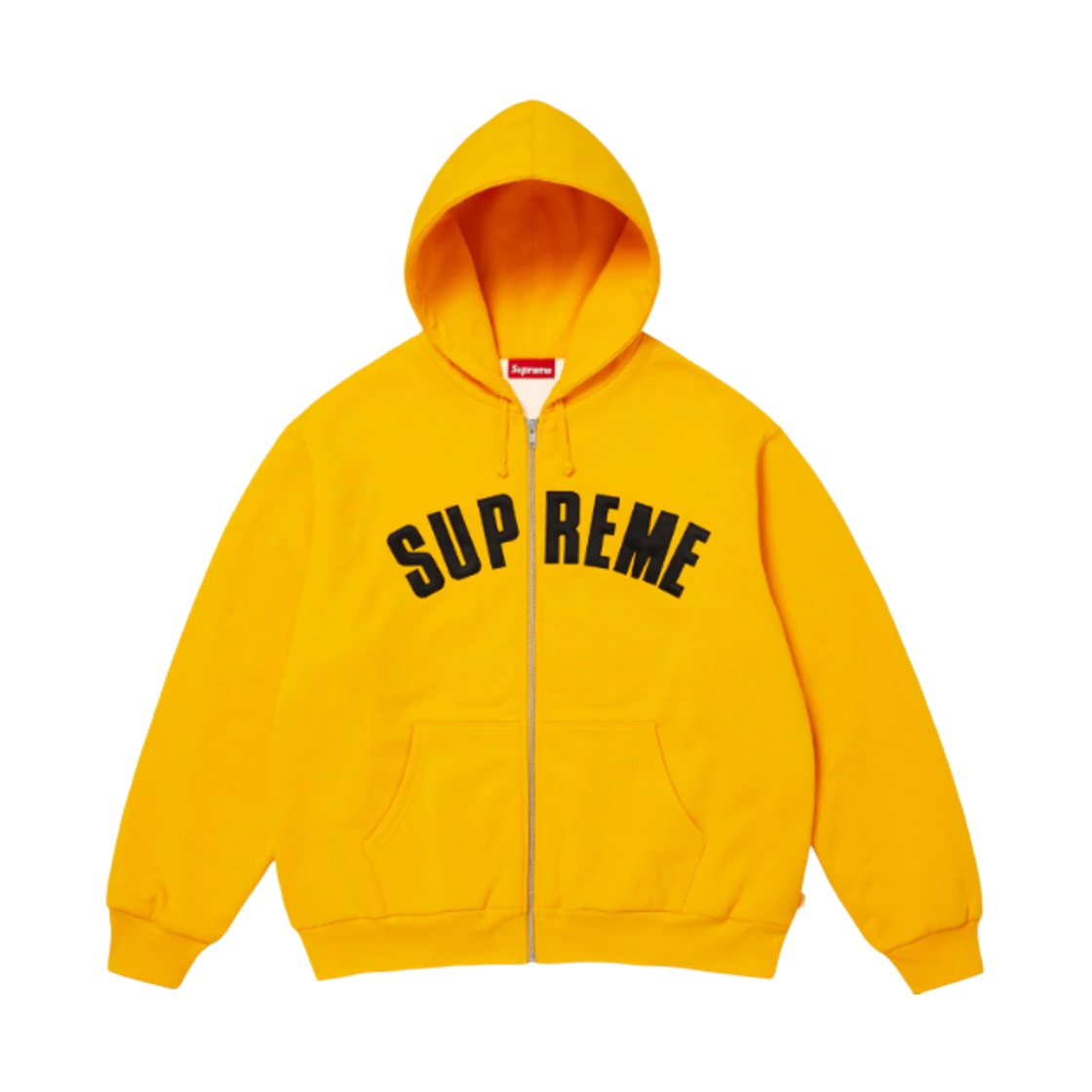 슈프림 아크 써멀 라인드 집업 후드 스웨트셔츠 브라이트 골드 - 25FW(Supreme Arc Thermal Lined Zip Up Hooded Sweatshirt Bright Gold - 25FW)