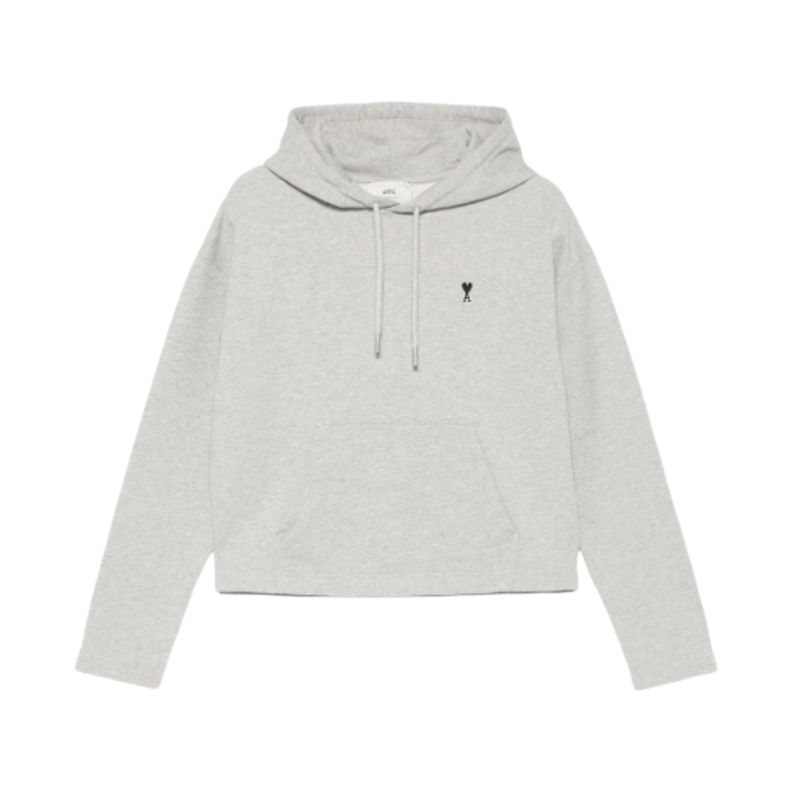 FSW767-730-0951 (W) AMI de Coeur Cropped Sweat Hoodie Grey Black