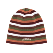 Stussy Skullcap Smooth Stock Striped Brown
