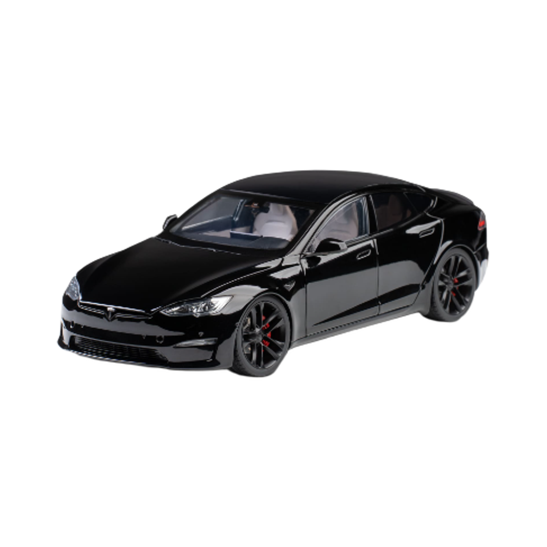 테슬라 1:18 모델 S P2 다이캐스트 솔리드 블랙(Tesla 1:18 Model S P2 Diecast Solid Black)