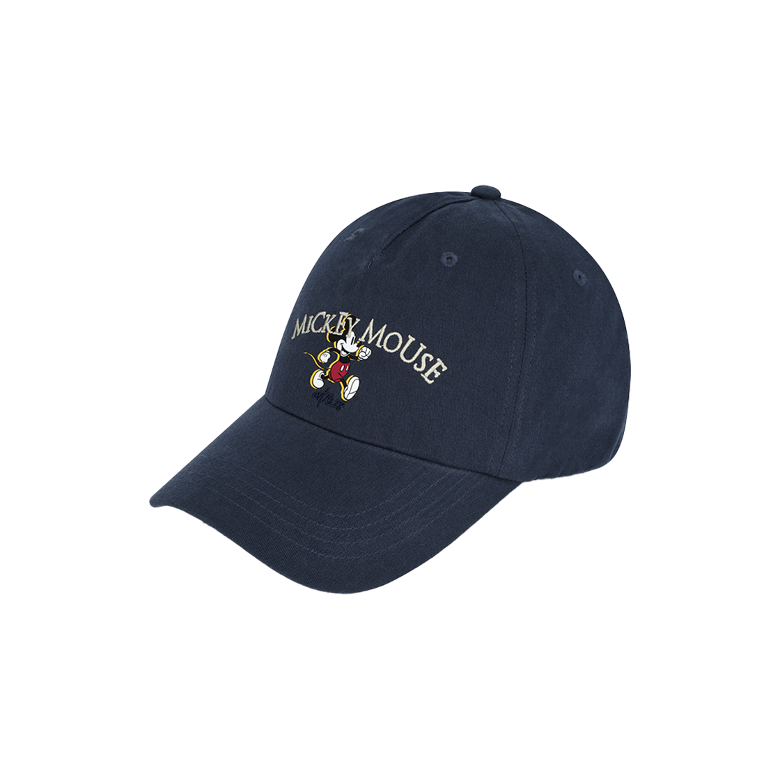 베루툼 세리프 로고 볼 캡 (미키 마우스) 네이비(VERUTUM BC231B Serif Logo Ball Cap (Mickey Mouse) Navy)