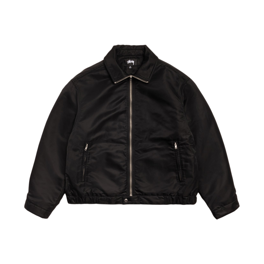 115887 Stussy Pile Lined Zip Jacket Black
