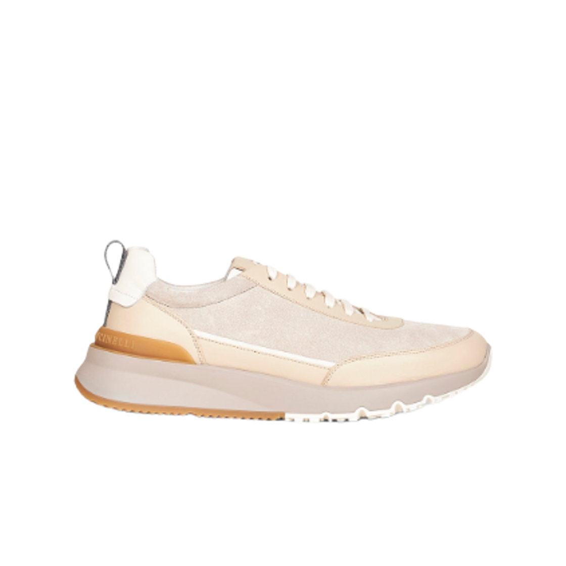 MZUSGGO278-CKY76 Brunello Cucinelli Washed Suede Runners Beige