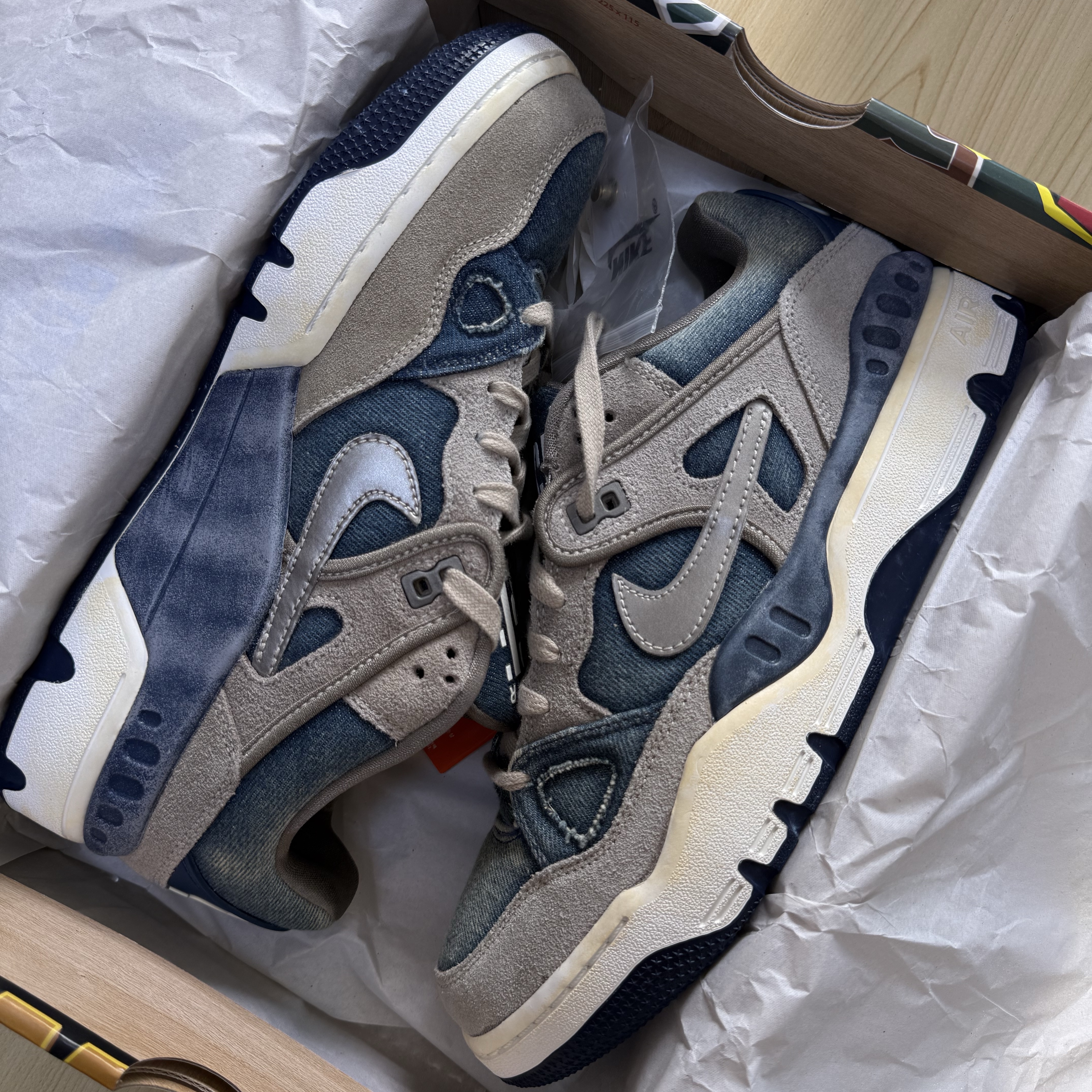 Nike x Nigo x Levi's Air Force 3 Low SP Olive Grey Metallic Pewter (Levi's Tag) 착용 스타일