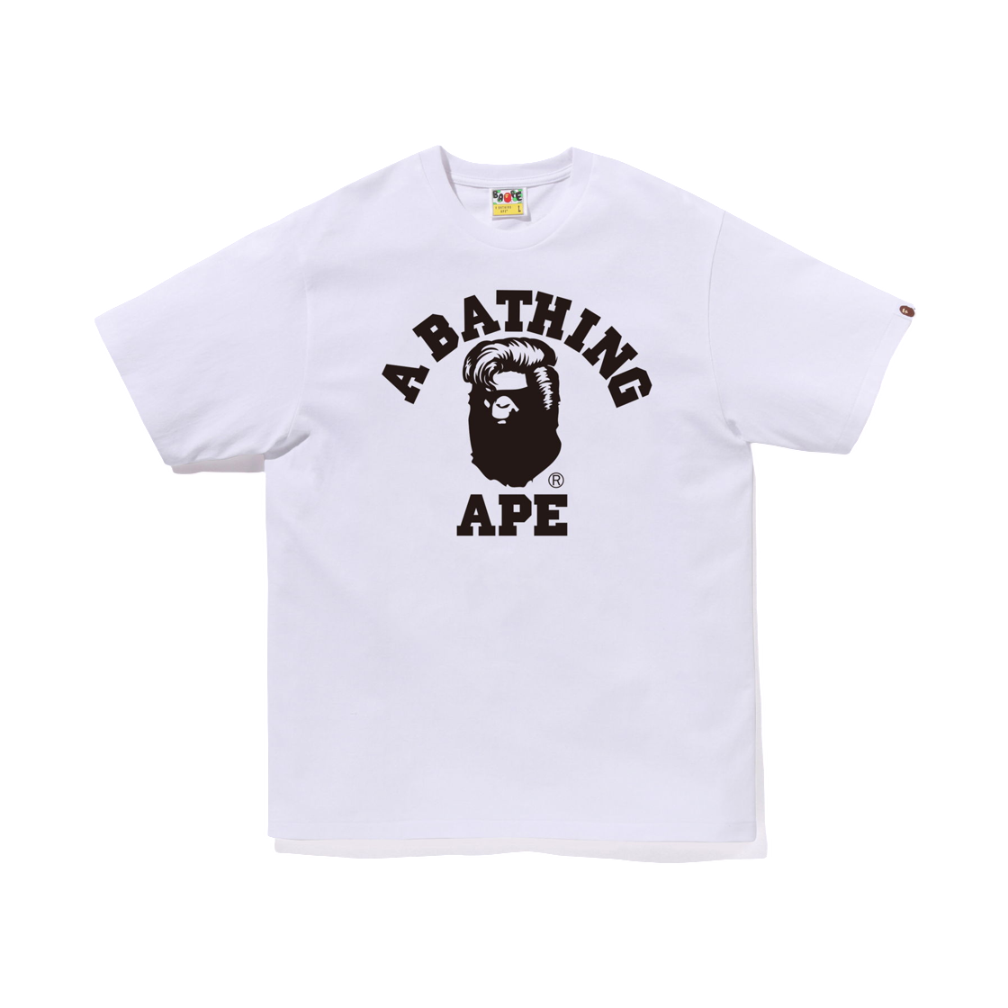 베이프 하라주쿠 컬리지 티셔츠 화이트 - 하라주쿠 스토어 한정(BAPE Harajuku College T-Shirt White - Harajuku Store Exclusive) - 1