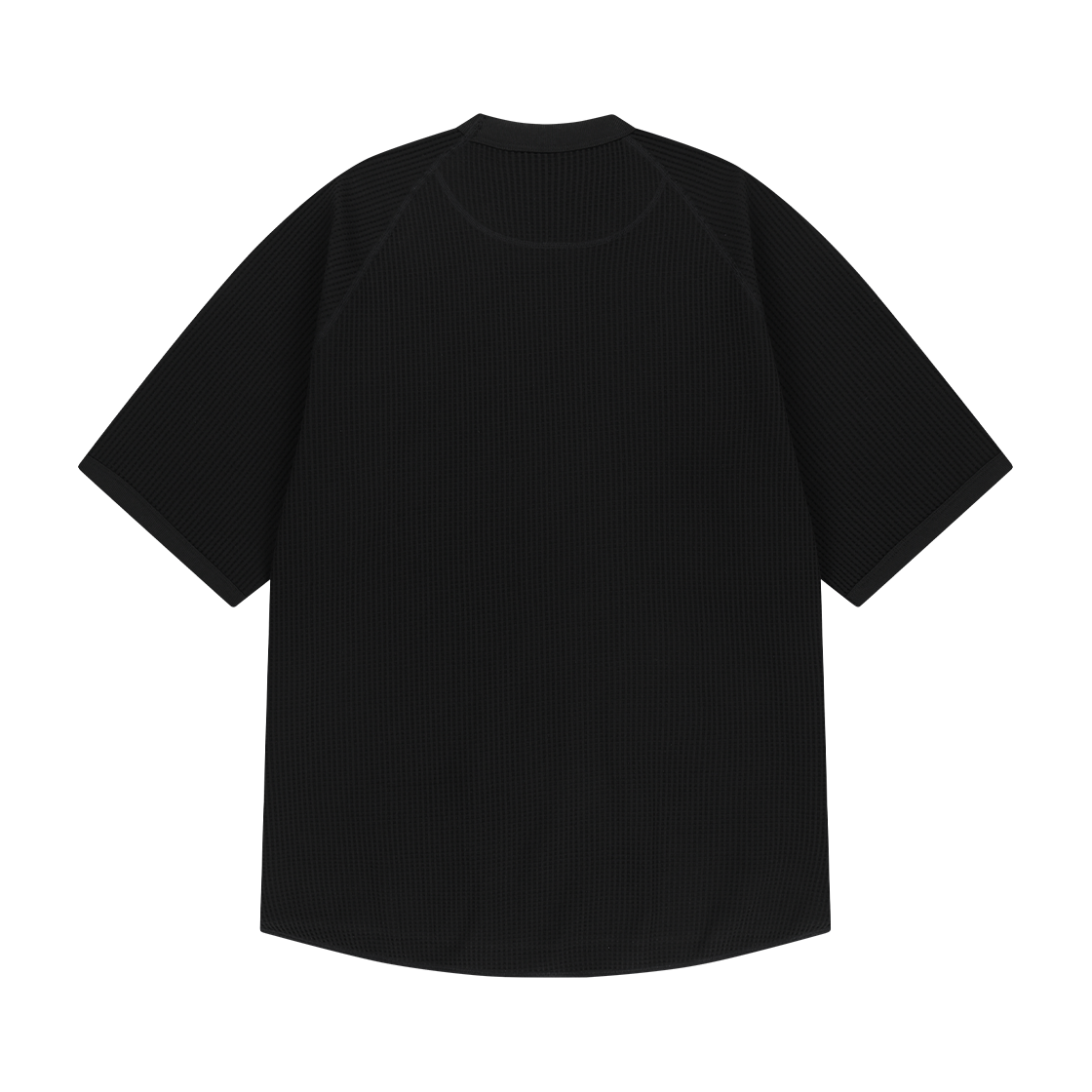 오프그리드 와플 유니 트레일 래글런 숏 슬리브 티 블랙(OFFGRID Waffle Uni Trail Raglan Short Sleeve Tee Black) - 2