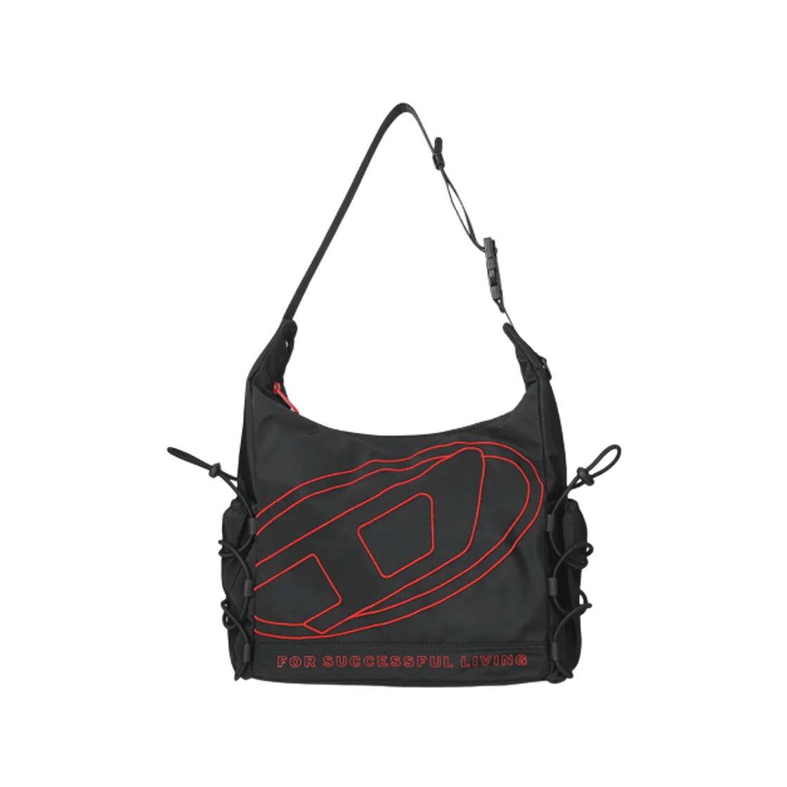 X10458P3914-T8013 Diesel Tech-D Shoulder Bag Black