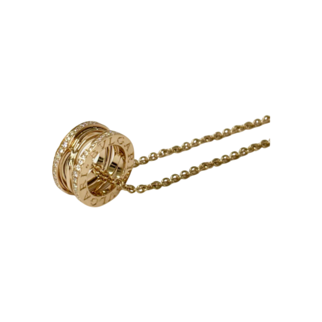 불가리 비제로원 네크리스 다이아 파베 로즈골드(Bulgari B.Zero1 Diamond Pave Necklace in Rose Gold)