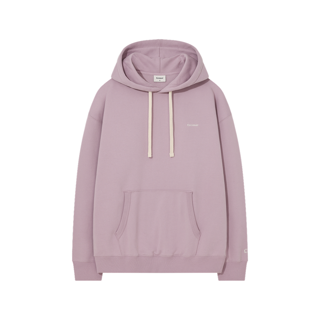 CO2503HD04TP Covernat Small Logo Brushed Hoodie Light Purple