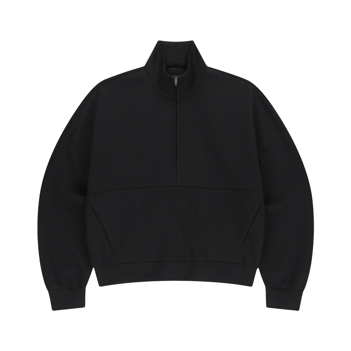 오프그리드 드리프트코어 우먼스 하프집업 탑 블랙(OFFGRID Driftcore Woman's Half Zip up Top Black)