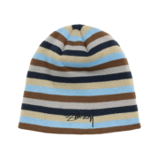 Stussy Skullcap Smooth Stock Striped Blue