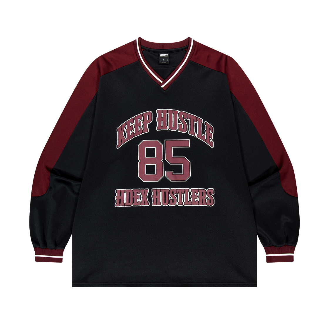 H253URLTL170BK HDEX Color Block Jersey Long Sleeve Black