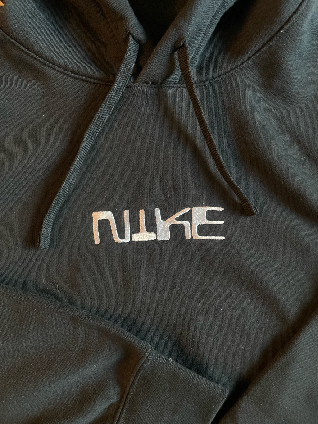 Nike Club Fleece Pullover Hoodie Black White - Asia 착용 스타일 - 3