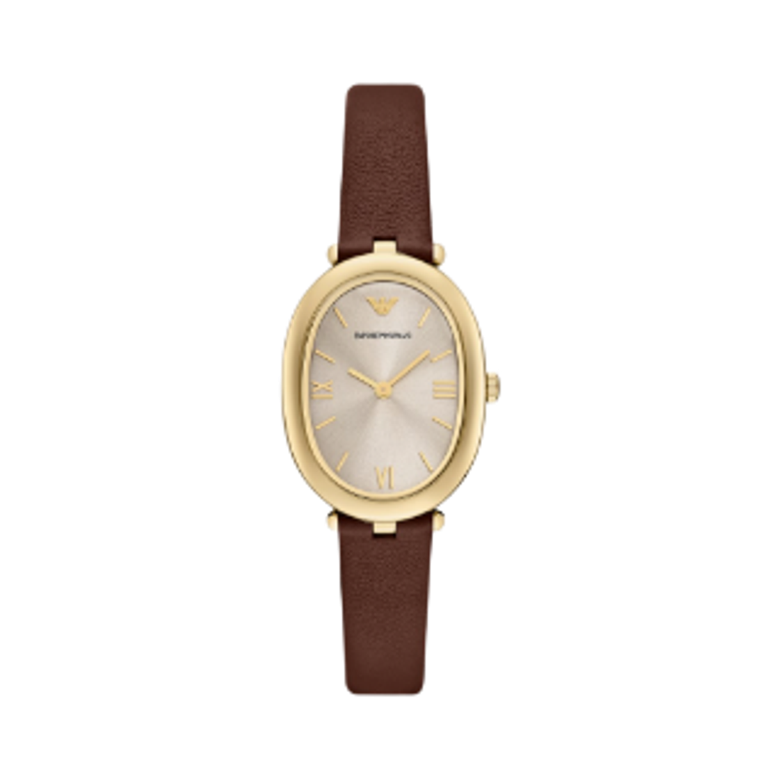 AR11708 (W) Emporio Armani Quartz Two-Hand 34mm Leather Grey Brown