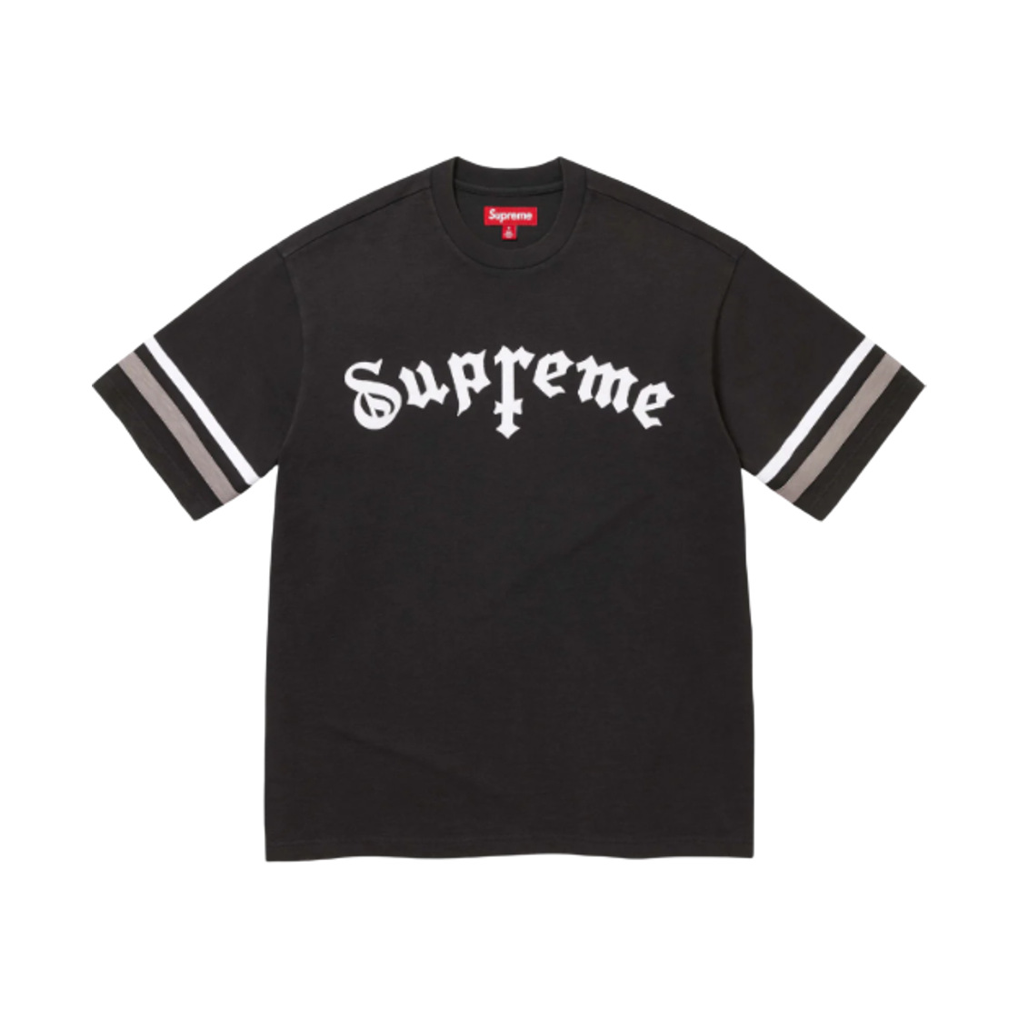 슈프림 크로스 숏슬리브 탑 블랙 - 25FW