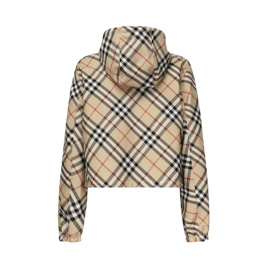 (W) 버버리 체크 리버시블 크롭 자켓 베이지((W) Burberry Check Reversible Cropped Jacket Beige) - 2