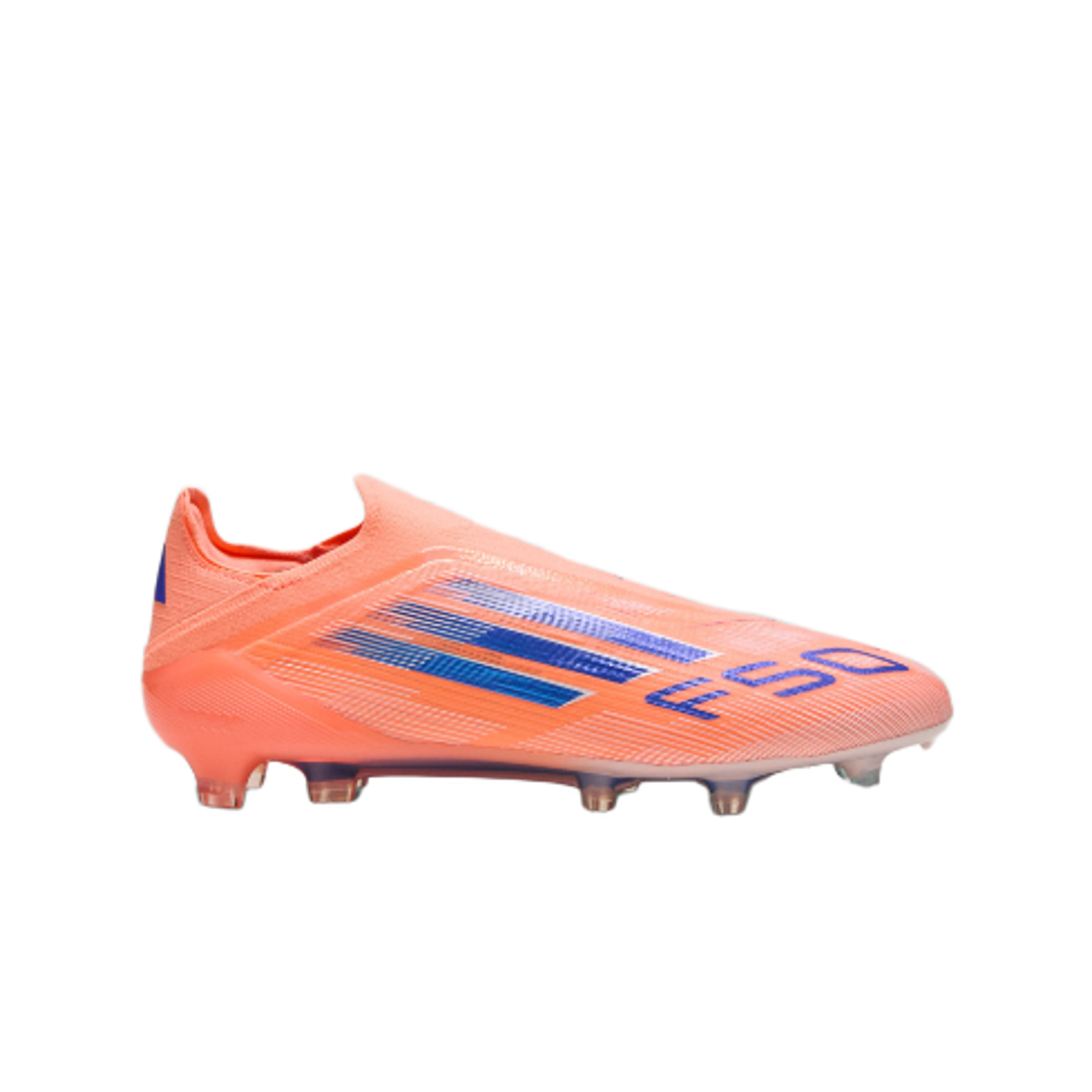 아디다스 F50 엘리트 레이스리스 FG 빔 오렌지 루시드 블루(Adidas F50 Elite Laceless FG Beam Orange Lucid Blue)