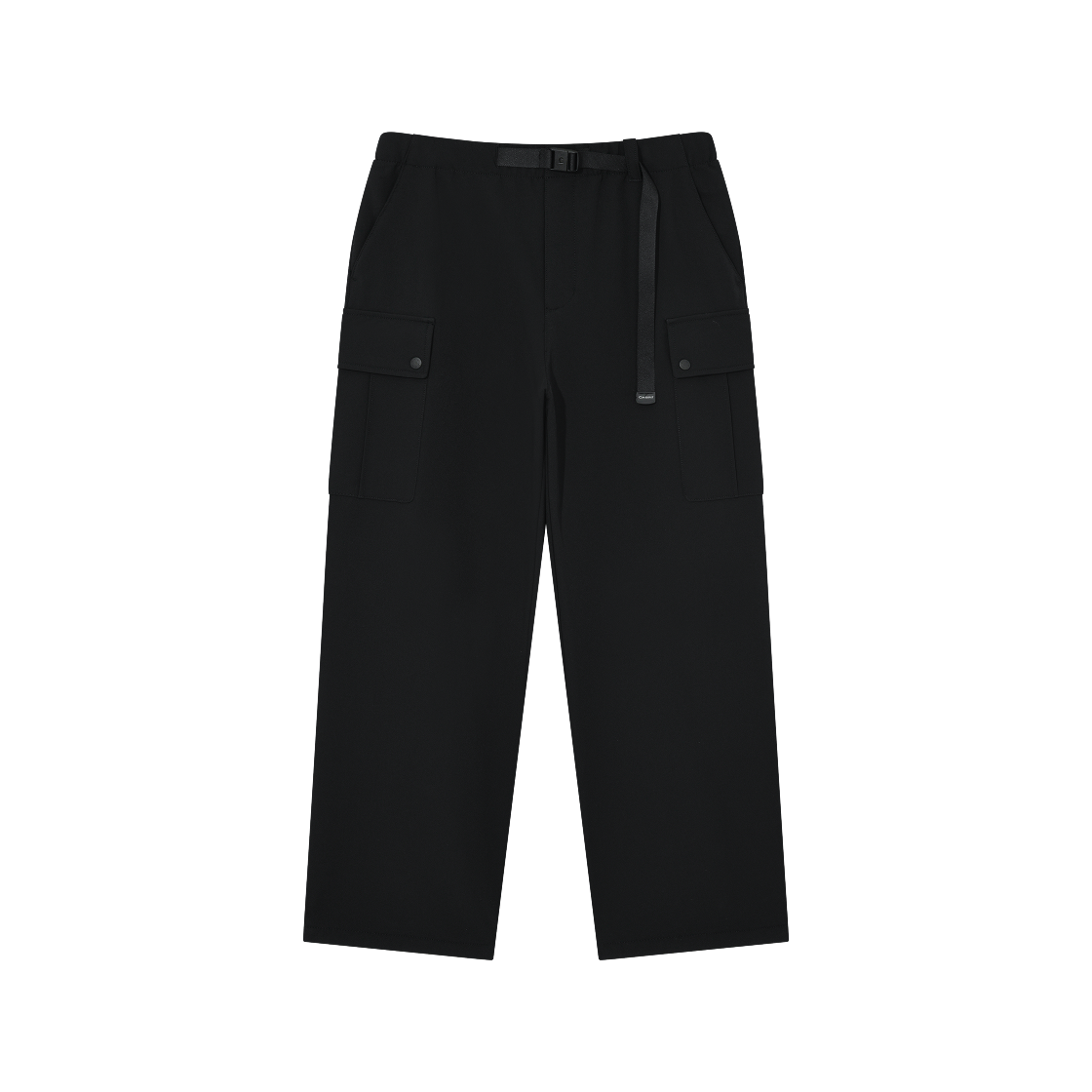 CO2504PT42BK Covernat Semi-Wide Brushed Cargo Easy Pants Black