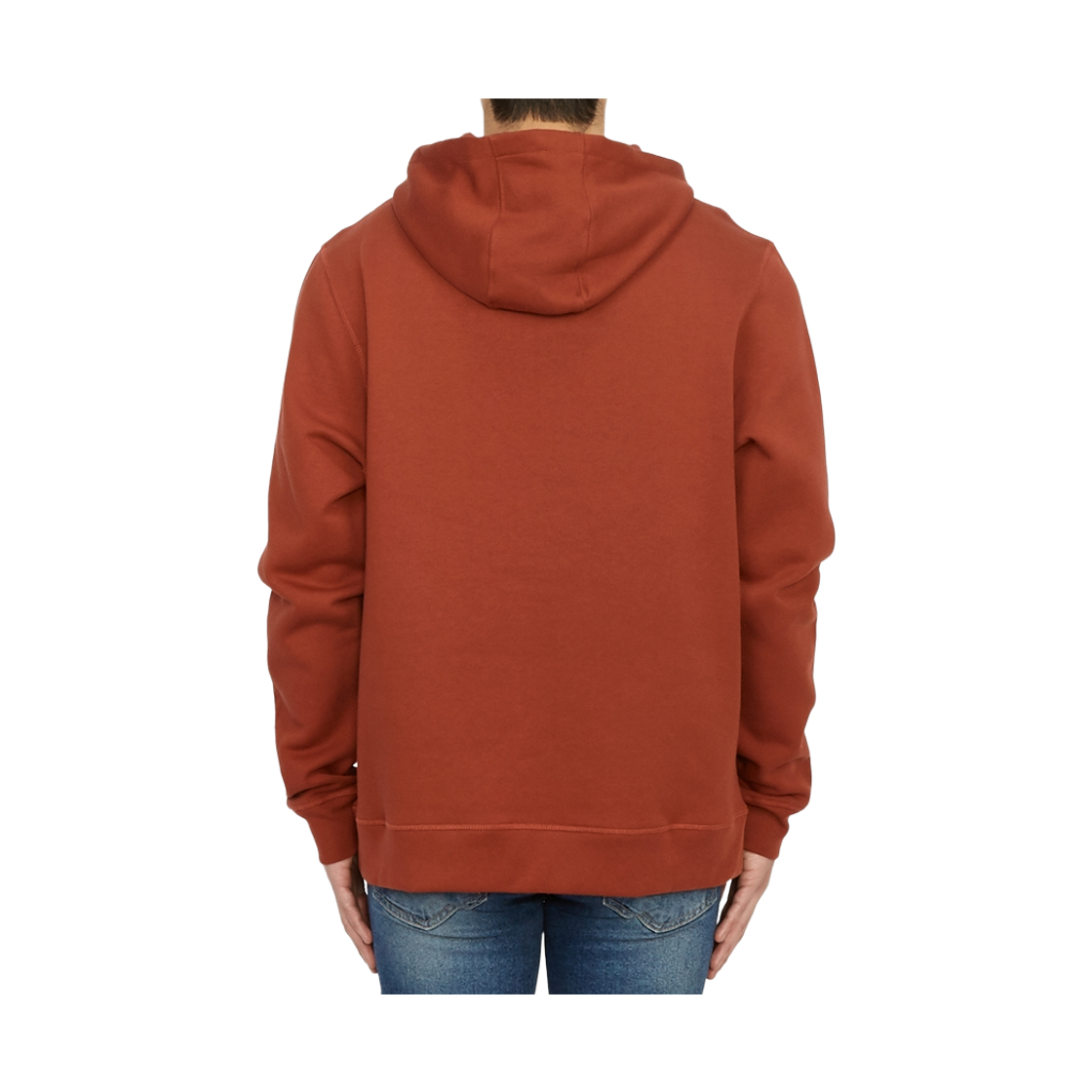 [20% 쿠폰] 바버 x 메종 키츠네 폭스 헤드 후드 번트 레드([20% 쿠폰] Barbour x Maison Kitsune Fox Head Hoodie Burnt Red) - 5