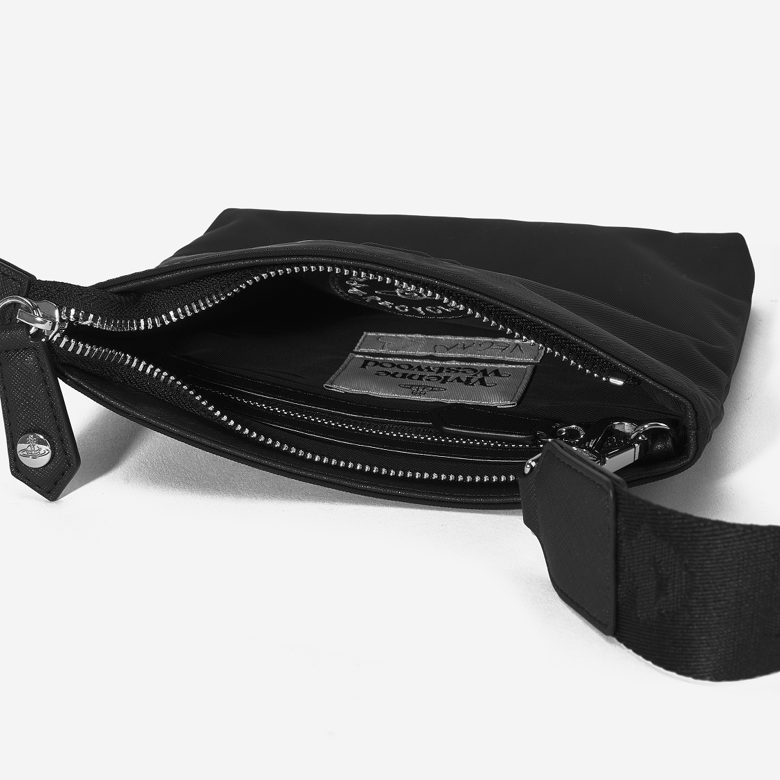 비비안 웨스트우드 스퀘어 크로스바디백 블랙(Vivienne Westwood Square Crossbody Bag Black) - 4