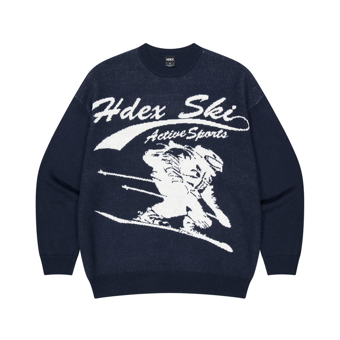 H253UOLKN040NV HDEX Over Fit Ski Knit Navy