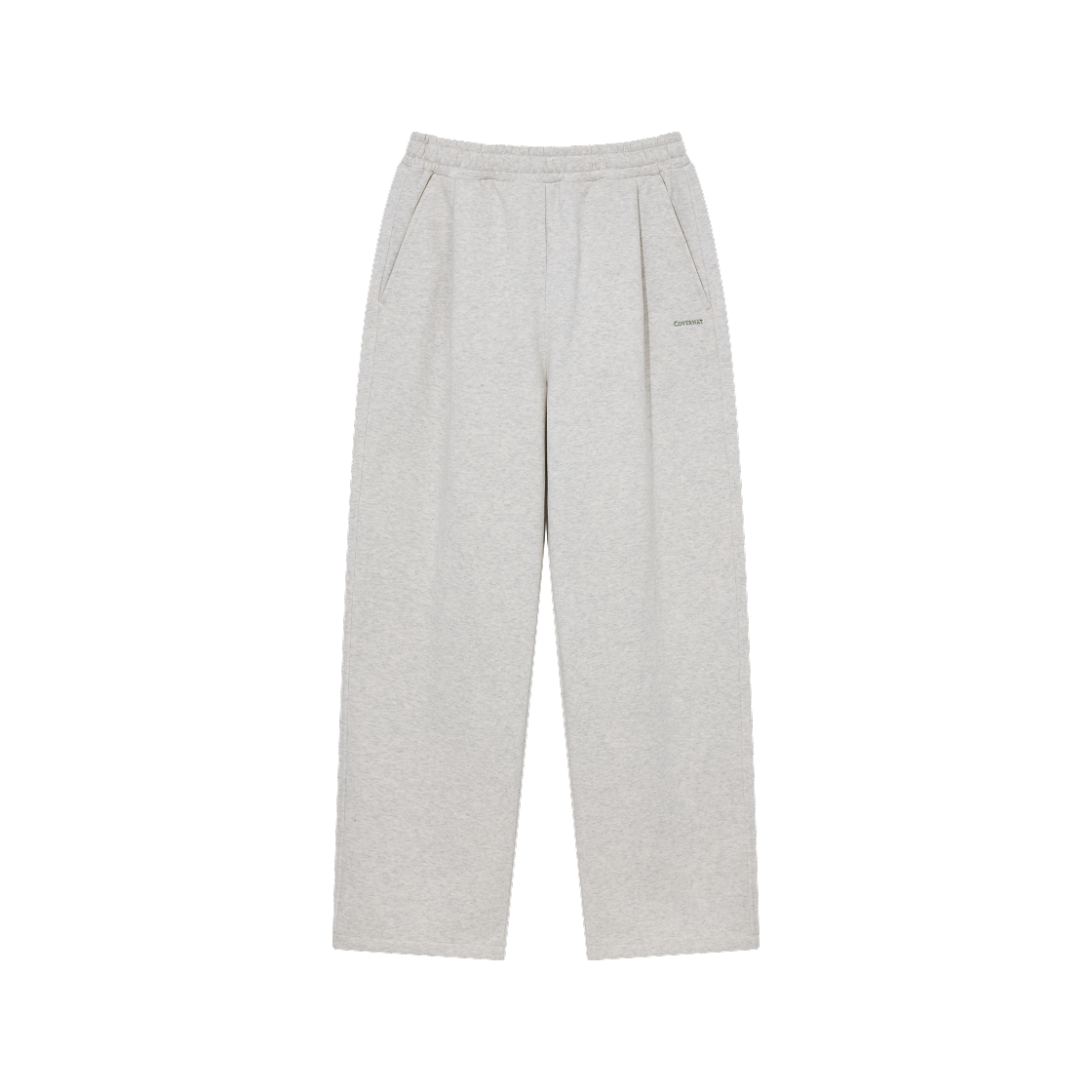 CO2503PT04OT Covernat Semi-Wide Small Logo Brushed Sweatpants Oatmeal