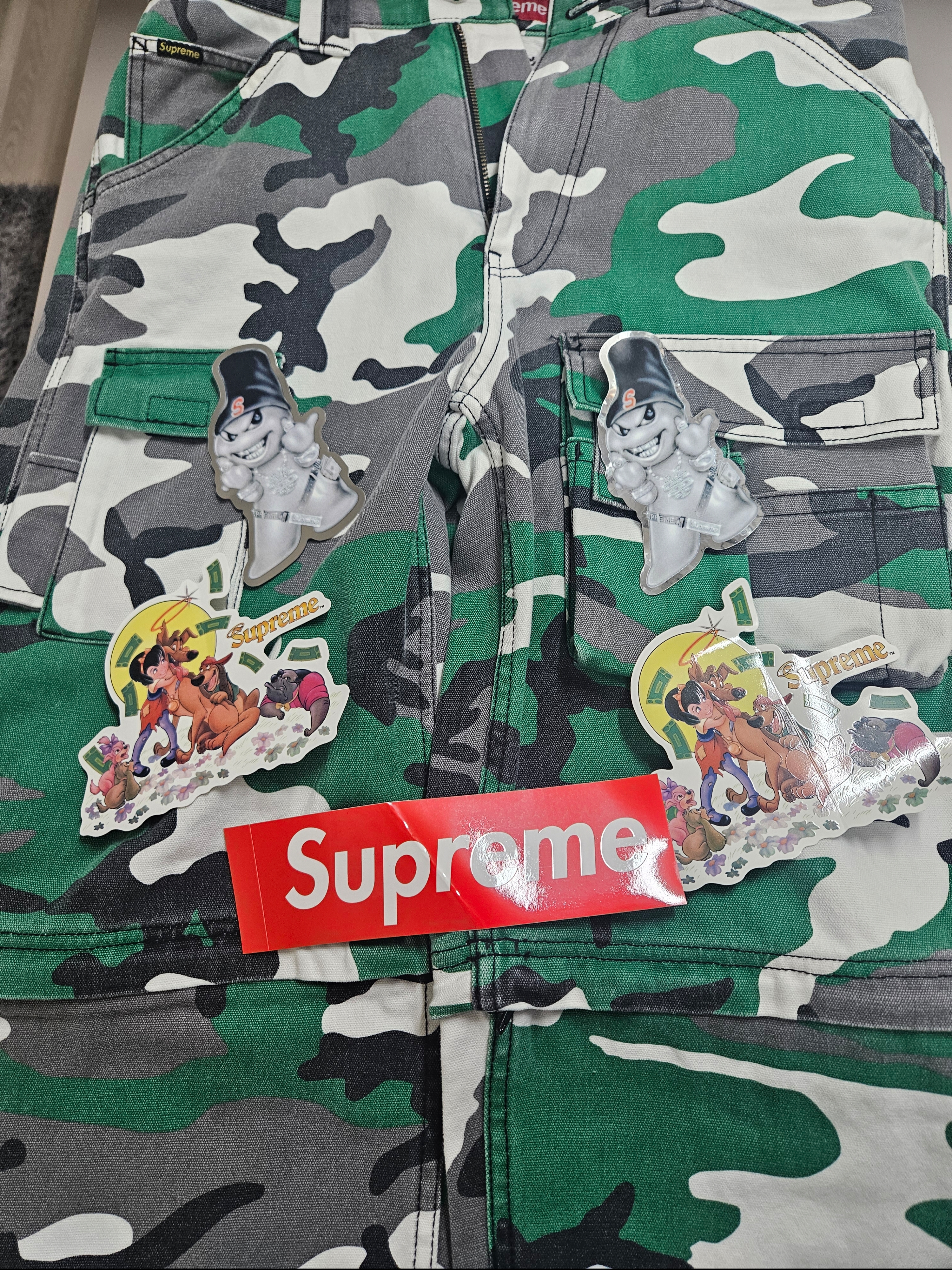 Supreme Zip-Off Utility Pant Green Camo - 25FW 착용 스타일 - 1