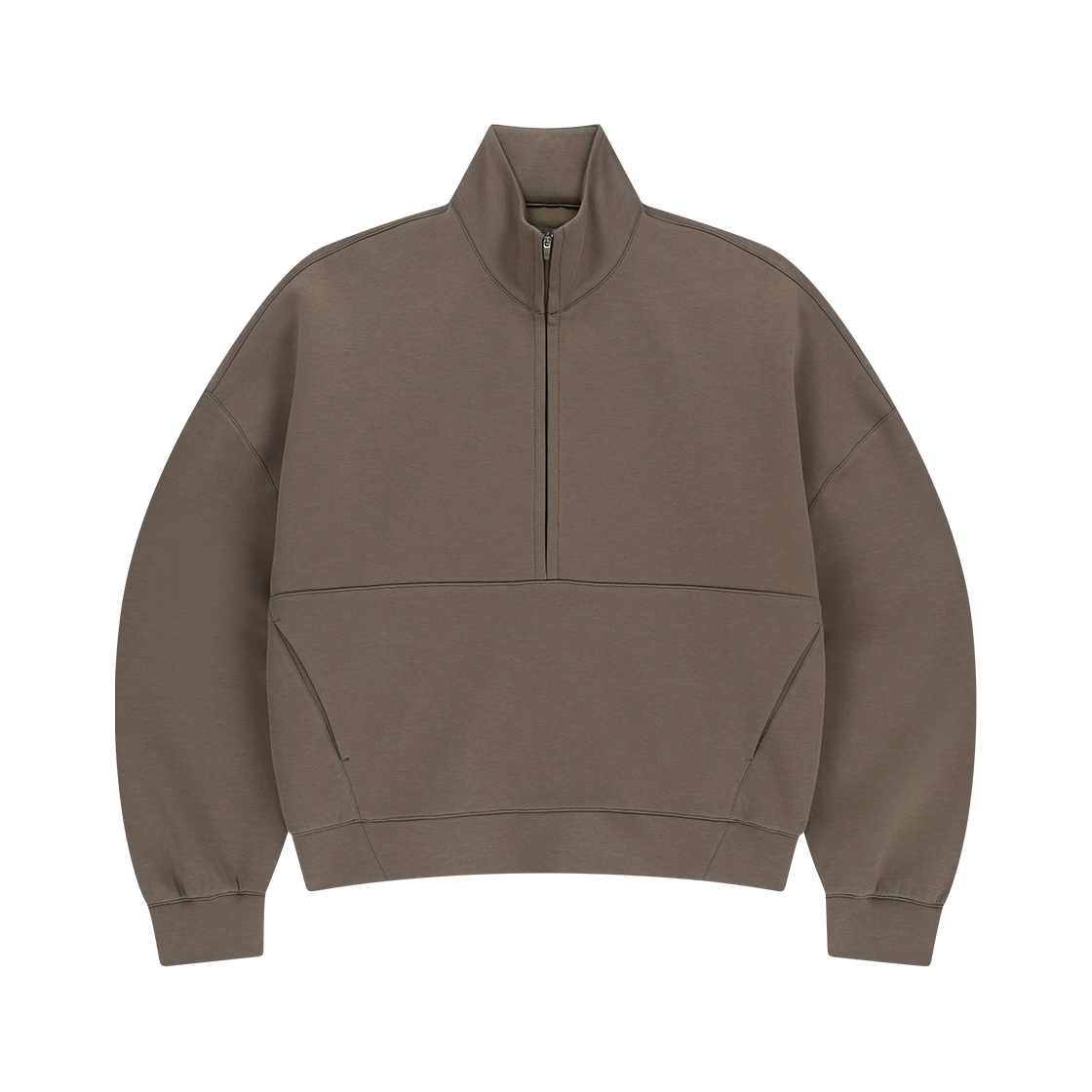 25Q3ETWLT25IBR OFFGRID Driftcore Woman's Half Zip up Top Brown