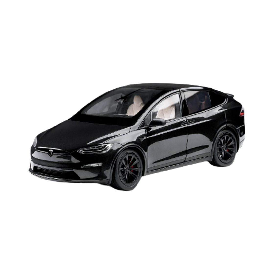 테슬라 1:18 모델 X P2 다이캐스트 솔리드 블랙(Tesla 1:18 Model X P2 Diecast Solid Black)