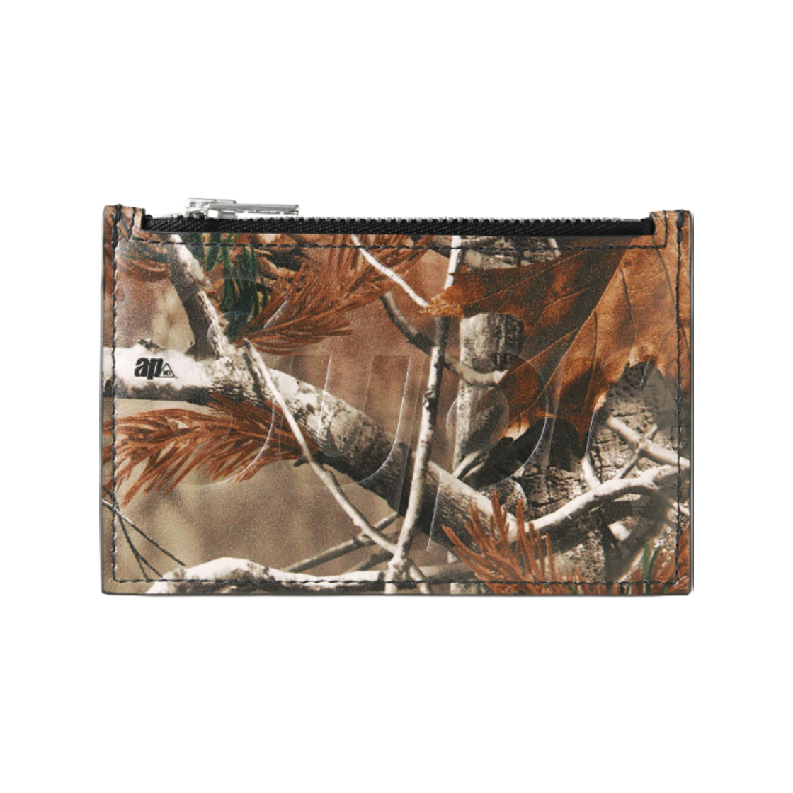 - Supreme Leather Zip Card Holder Realtree AP Camo - 25FW