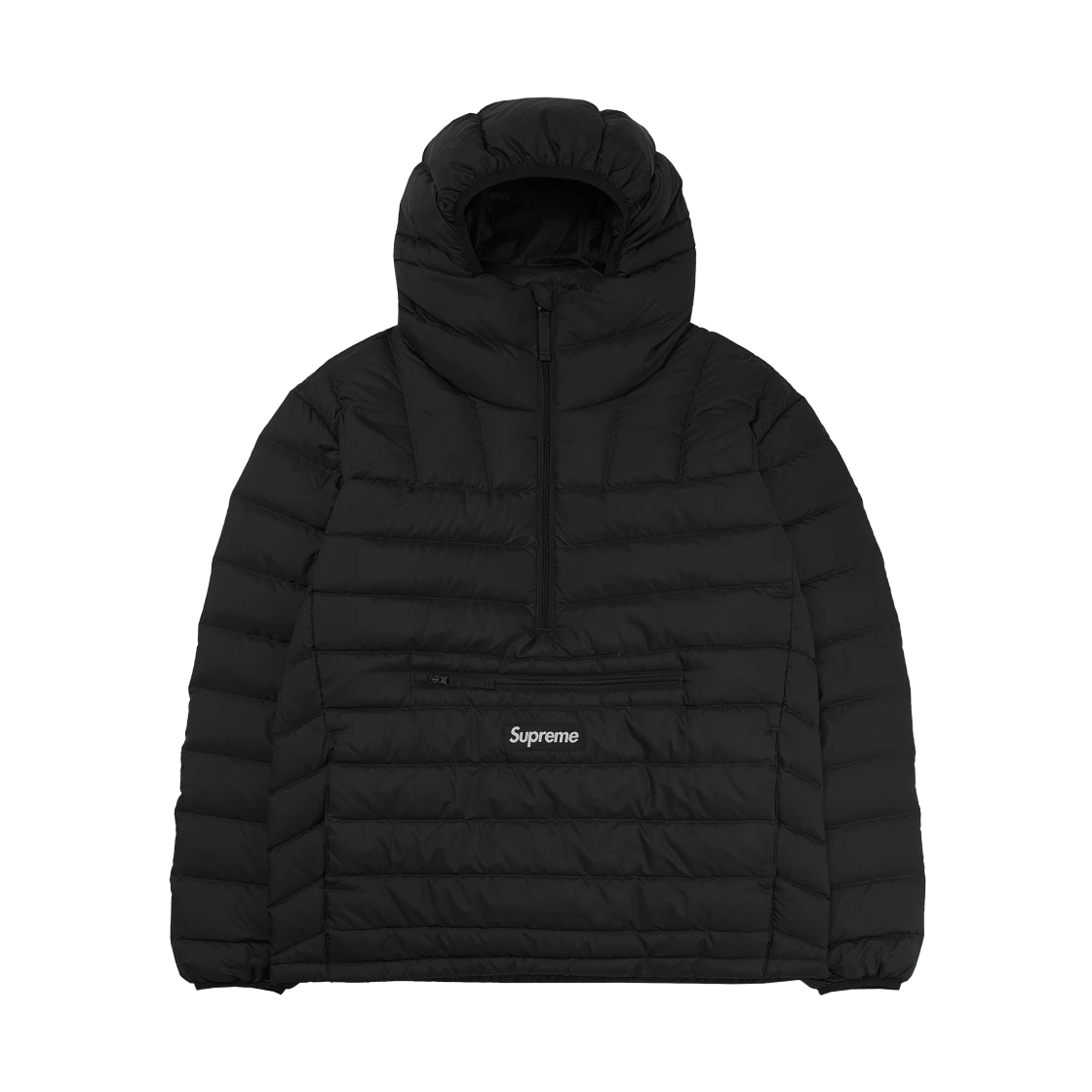 Supreme Supreme Micro Down Half Zip Hooded Pullover Black - 25FW · S