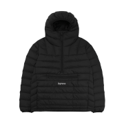 Supreme Micro Down Half Zip Hooded Pullover Black - 25FW