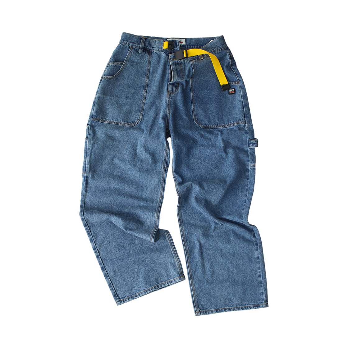스포츠챔버 슈퍼와이드 카펜터 데님 팬츠 블루(SPORT CHAMBER Superwide Carpenter Denim Pants Blue)