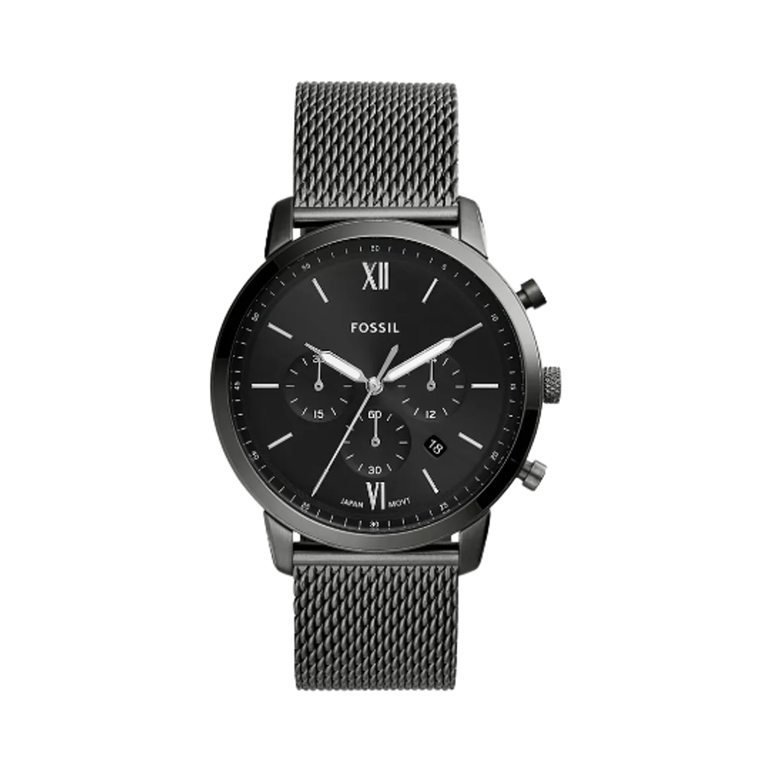 파슬 뉴트라 크로노그래프 44mm 스테인리스 스틸 블랙 스모크(Fossil Neutra Chronograph 44mm Stainless Steel Black Smoke) - 1