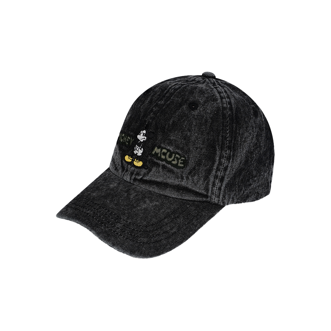 베루툼 캐릭터 데님 볼 캡 (미키 마우스) 블랙 데님