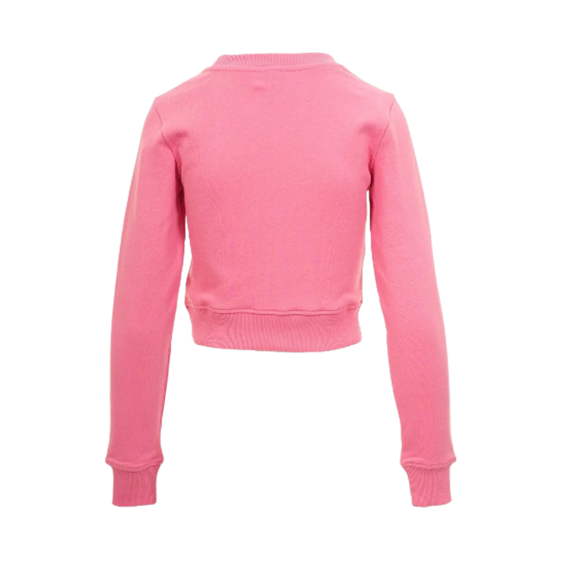 (W) 디젤 F-슬리미-Od 컷아웃 로고 크롭 스웨트셔츠 핫 핑크((W) Diesel F-Slimmy-Od Cropped Sweatshirt with Cut-Out Logo Hot Pink) - 2