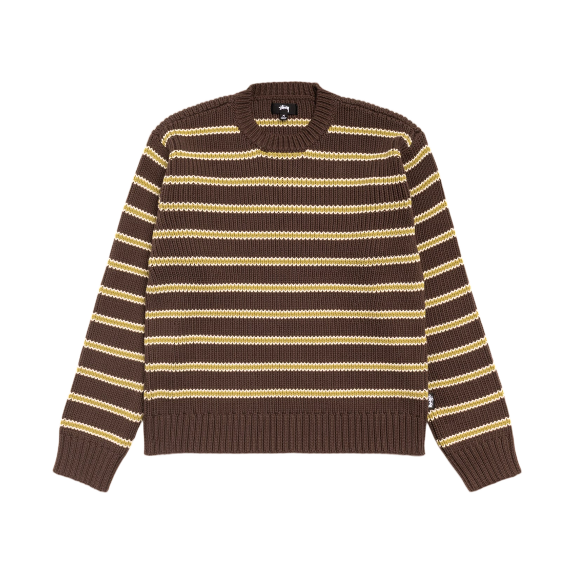 스투시 스트라이프 니트 크루넥 포레스트(Stussy Stripe Knit Crew Forest) - 1