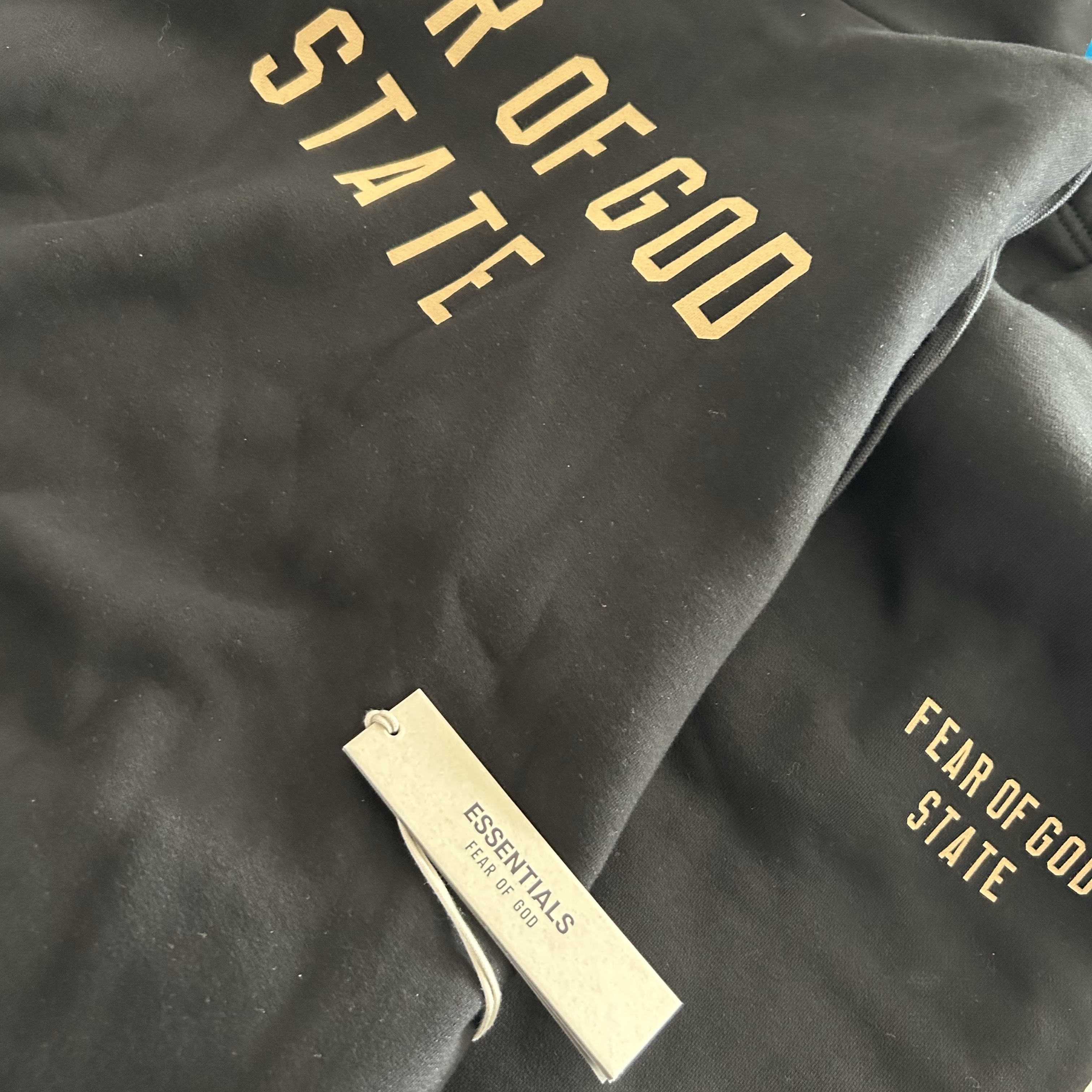 Essentials Fleece State Hoodie Black - 24FW, Essentials Fleece Essential State Sweatpant Black - 24FW 착용 스타일
