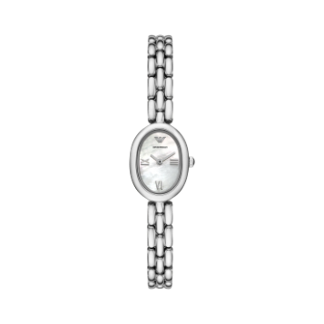 AR11720 (W) Emporio Armani Quartz Two-Hand 24mm Stainless Steel Mother of Pearl Silver