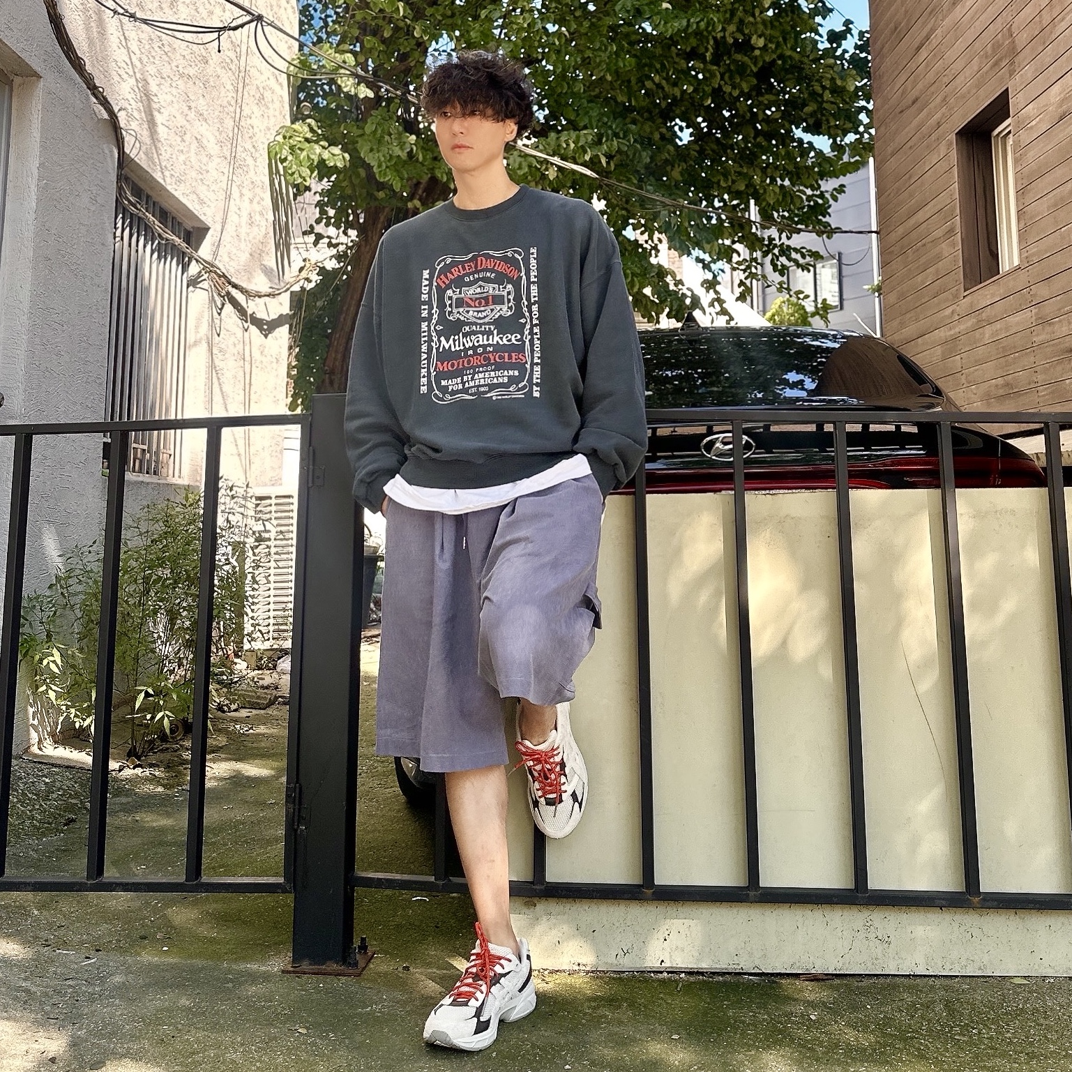 Asics x Hal Studios Gel-1130 MK-III Glacier 착용 스타일