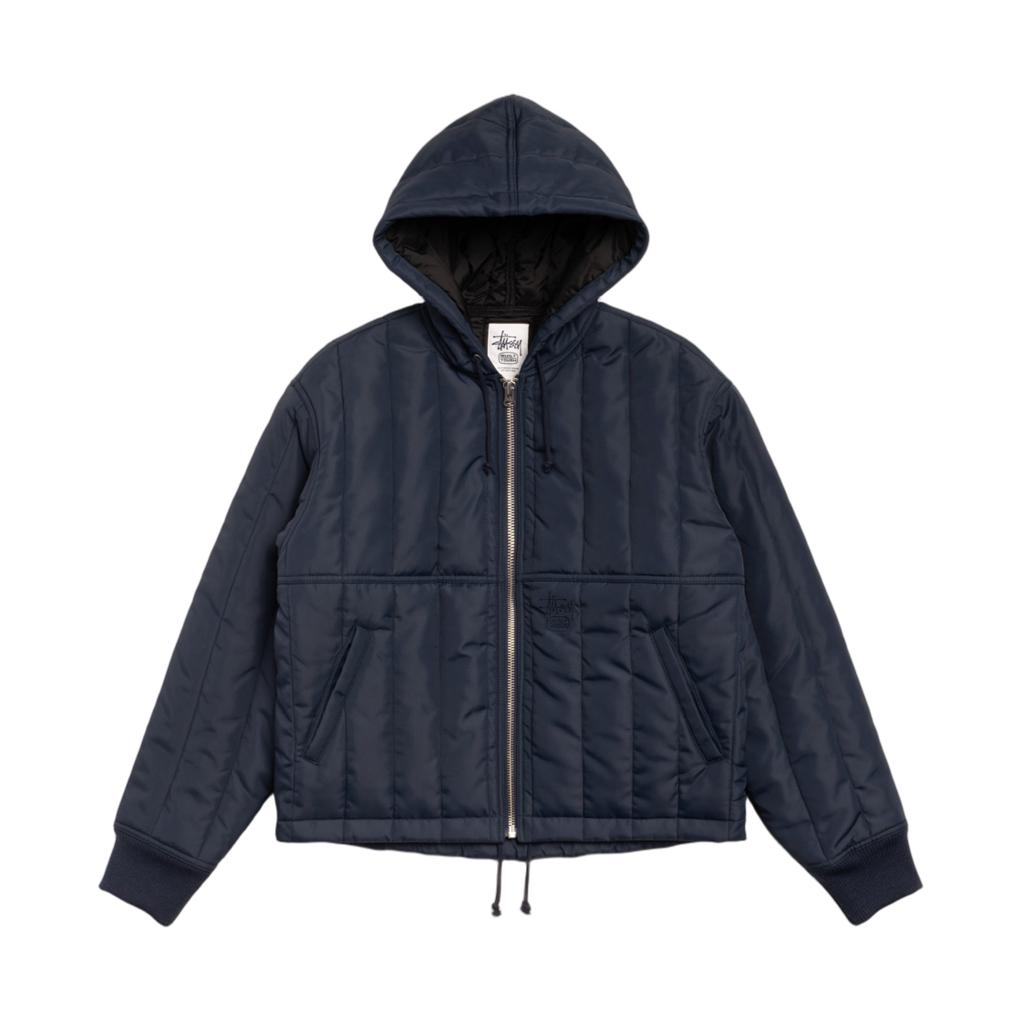 스투시 퀼티드 나일론 워크 자켓 네이비