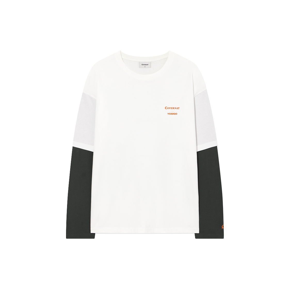 CO2503LTY2OW [Covernat X Yosigo] Plastic Still Life Layered Long Sleeve Off White