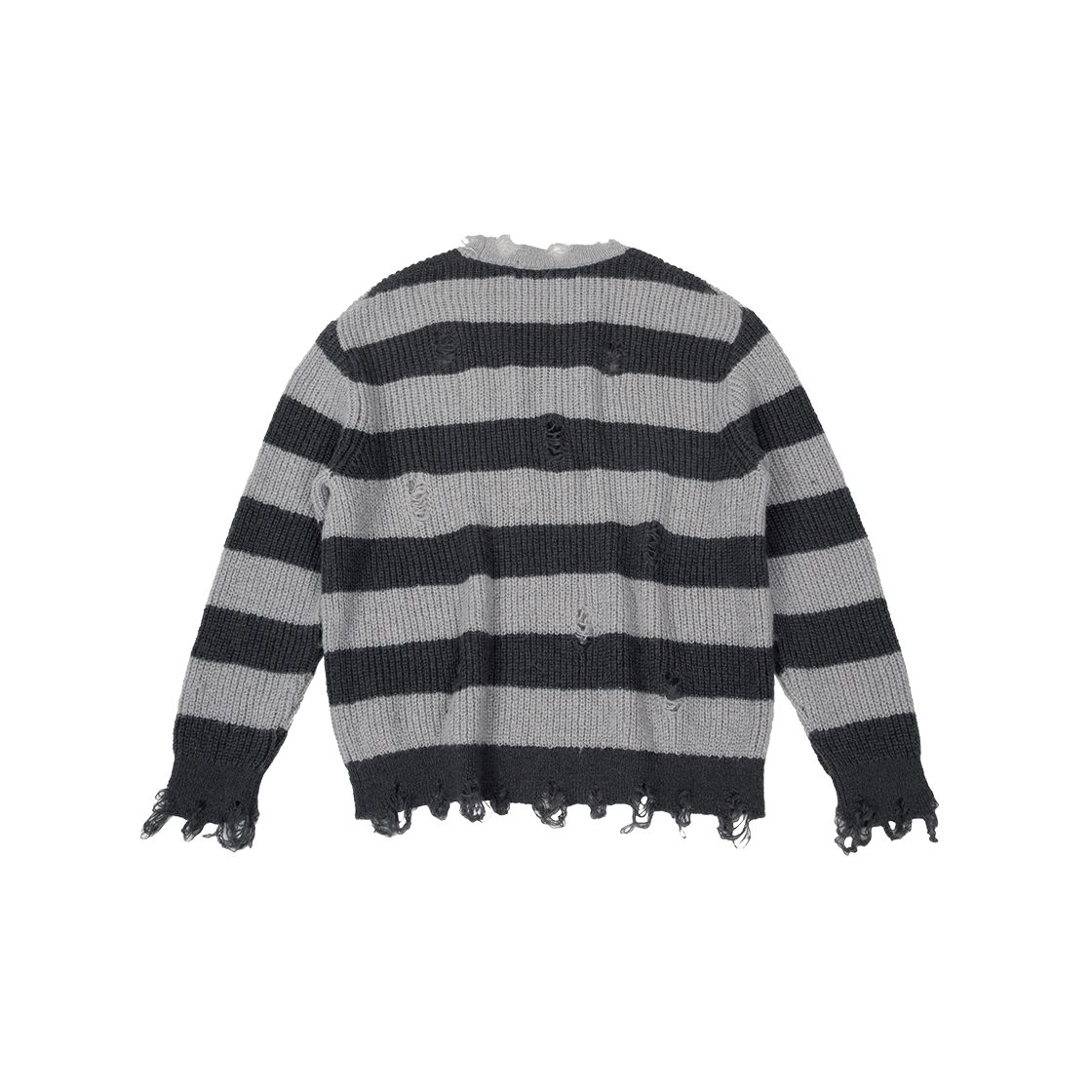 메아 빈티지 스트라이프 울 니트 그레이(MEA Vintage Striped Wool Knit Grey) - 2